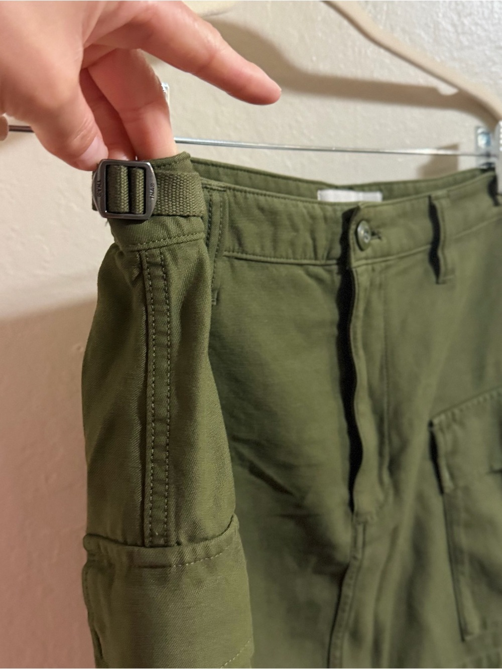 Aritzia Tna Supply Cargo Mini cotton Skirt Olive Green Utility Gorpcore Y2K 8 - Picture 10 of 14